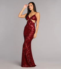 Jayla Sequin Cutout Formal Dress