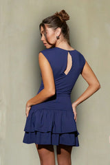 Olivia Drop Waist Fit and Flare Mini Dress