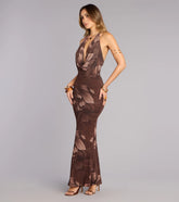 High Impact Floral Mesh Maxi Dress