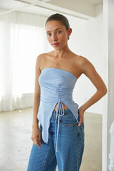Gia Asymmetrical Cinch Tube Top