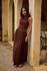 Nalla Maxi Dress Brown