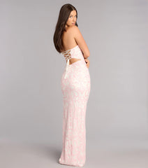 Alexis Sequin Column Formal Dress