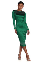 Julieta Formal Heat Stone Satin Dress