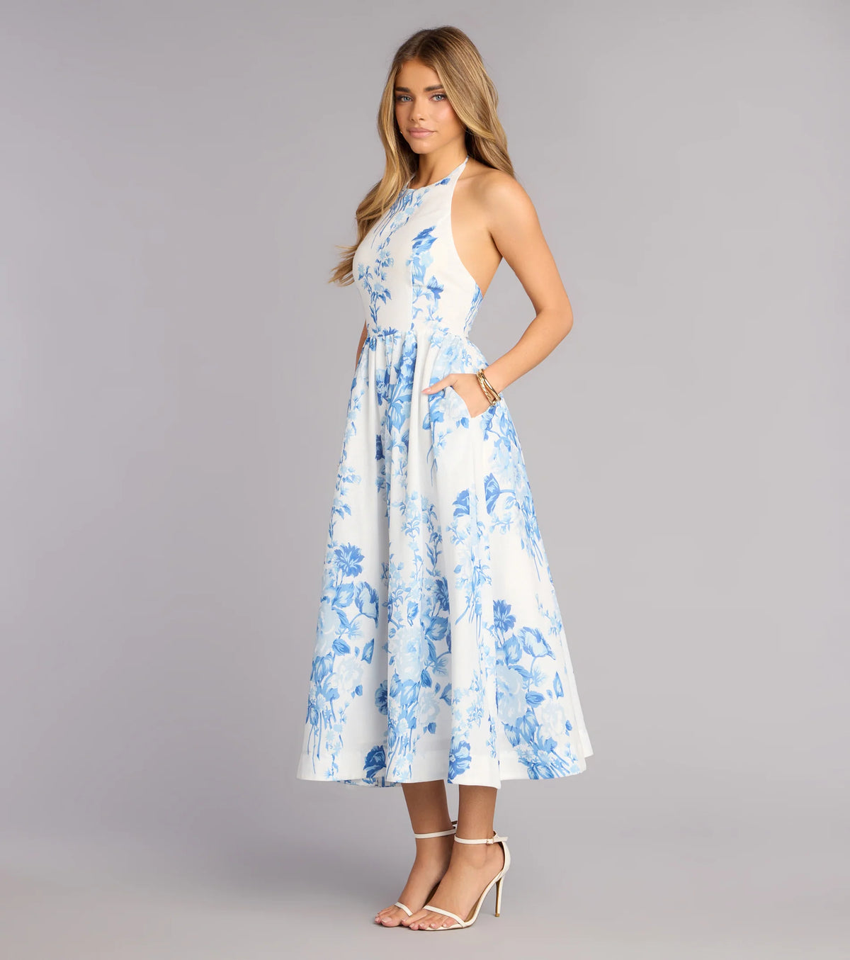Garden RSVP Floral Midi Dress