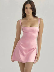 Samantha Mini Satin Dress