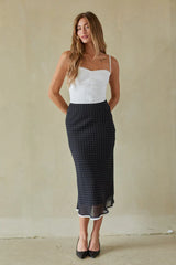 Melissa Polka Dot Midi Skirt