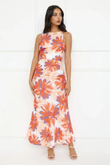 Peach Fever Maxi Dress Orange