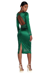 Julieta Formal Heat Stone Satin Dress