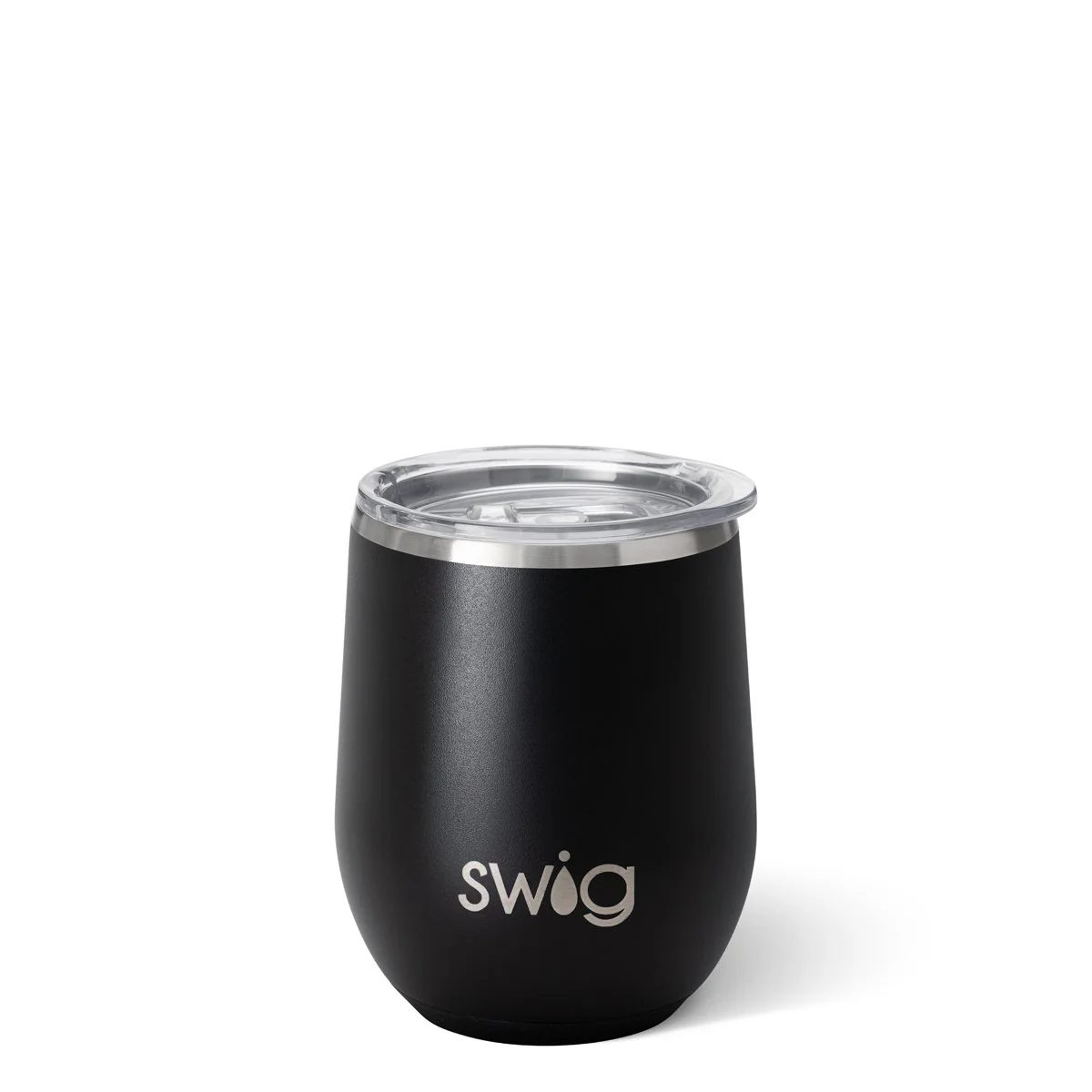 Black Stemless Wine 12oz