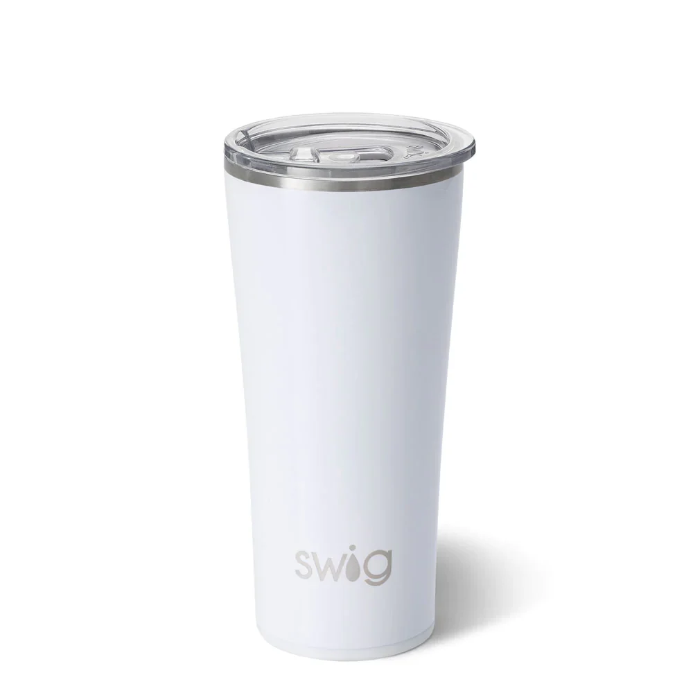 Shimmer White Tumbler 22oz