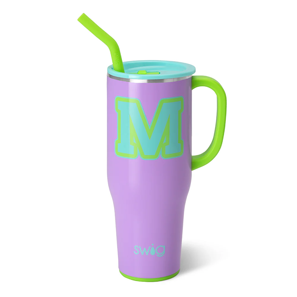 Ultra Violet Initial M Mega Mug 40oz