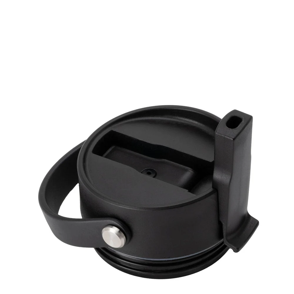 Black Flip + Sip Cap 12oz Slim Tumbler