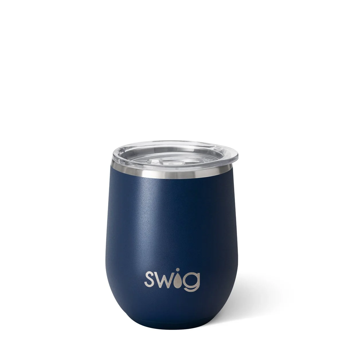 Navy Stemless Wine 12oz