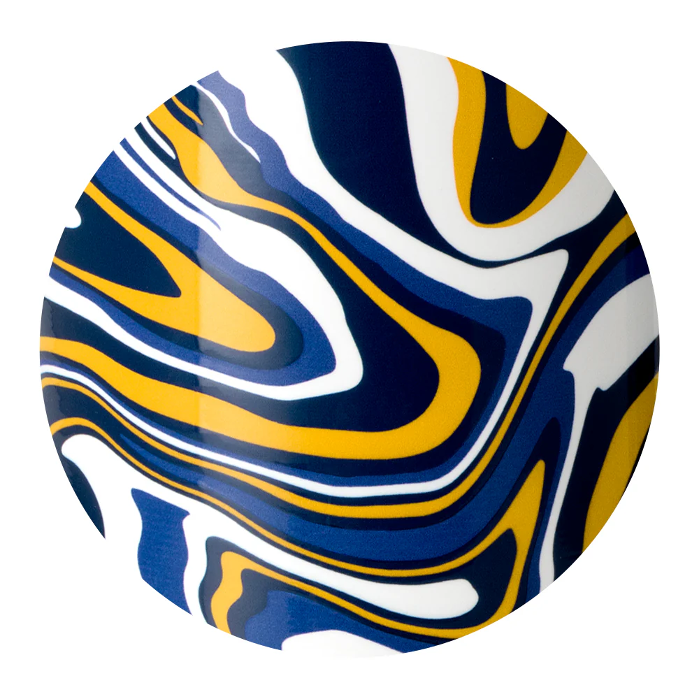 Fanzone Navy + Yellow Straw Tumbler 32oz