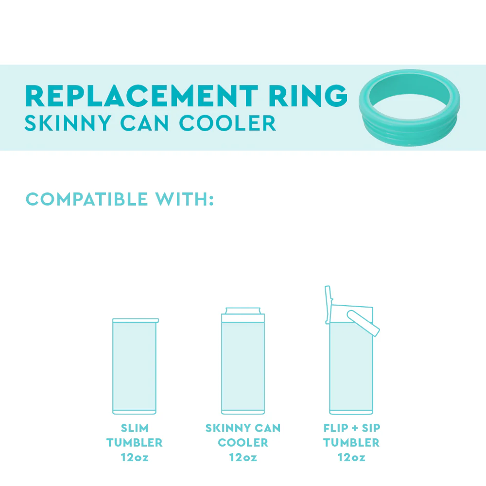 Aqua Replacement Ring 12oz Skinny Can Cooler