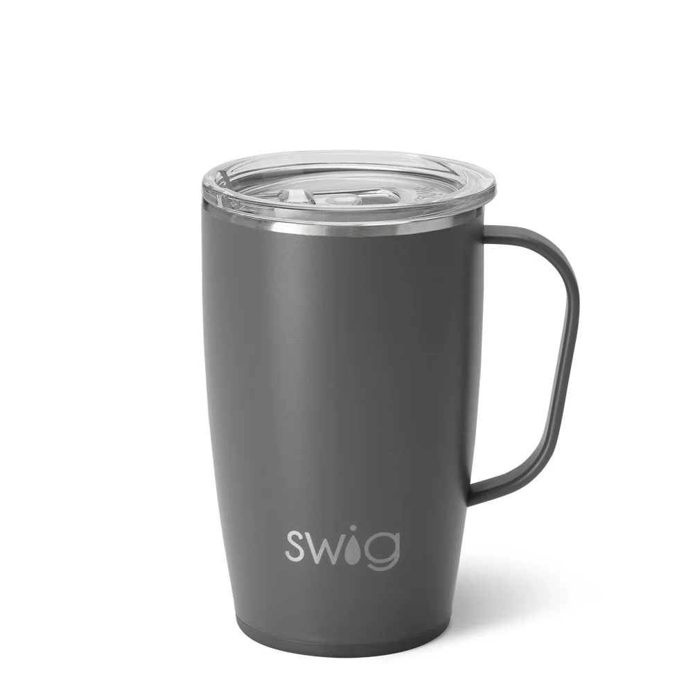 Grey Travel Mug 18oz
