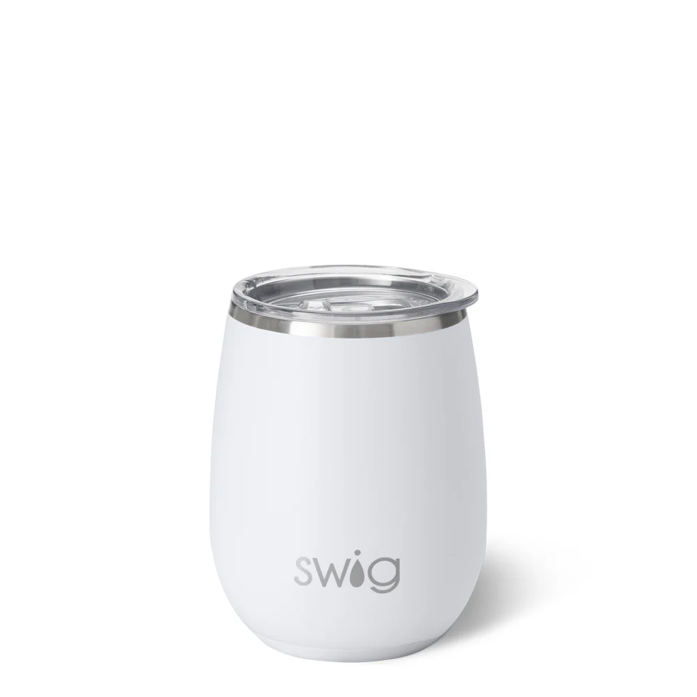 White Stemless Wine 14oz